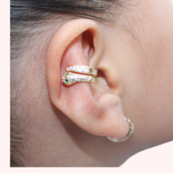 Clip corrector serpiente color ORO – disimula las orejas sin cirugía