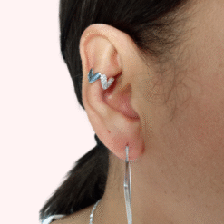 Clip corrector de oreja - zig zag - color ORO  – disimula las orejas sin cirugía