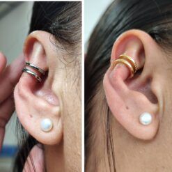 Clip corrector doble anclaje - color ORO – disimula las orejas sin cirugía